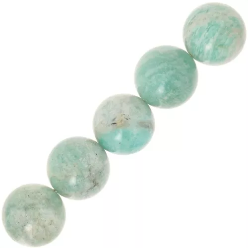 Perlina Amazonite mm. 12 x1