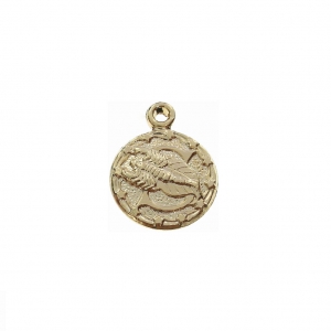 Ciondolo segno zodiacale - Scorpione 13mm Placcato Oro 3 microns x1