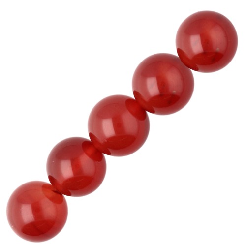 Perline Agata rossa mm. 10 x5