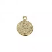 Ciondolo segno zodiacale - Pesci 13mm Placcato Oro 3 microns