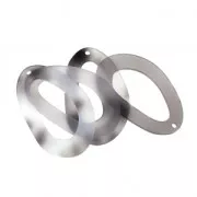 Pendentif goutte en polyacrylique écaille de tortue 55x34 mm Grigio x1