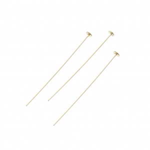 Chiodino con testa piatta mm. 25x1.2x0.4 in Gold filled x10