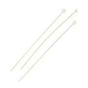 Chiodino con testa piatta mm. 53x0.4 in Gold filled x10