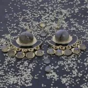 Cabochon rotondi 3mm da incollare o incastonare imitaz. turchese x5