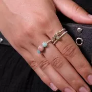 Cabochon rotondi 3mm Labradorite x5