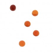 Cabochon rotondi 3mm Cornalina tinta x5|raw }}