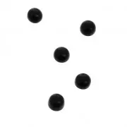 Cabochon rotondi 3mm Black Onyx x5