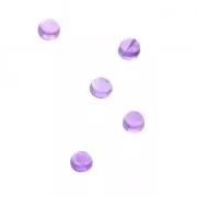 Cabochon rotondi 3mm Ametista x5