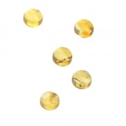 Cabochon rotondi 4mm Citrino x5