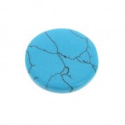 Cabochon rond 18mm da incollare o incastonare Turchese imitazione x 1
