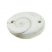 Distanziatore 2 fori Occhio di Shiva  16x14 mm Naturale x 1