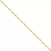 Catena fantasia merletto maglia 1.1 mm Dorato x50cm