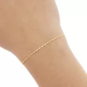 Catena fantasia merletto maglia 1.1 mm Dorato x50cm