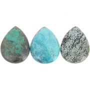 Cabochon pera mm.29x23 Turchese naturale x1