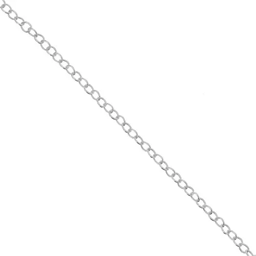 Catena maglia forzatina rotonda 2.5 mm Argento 925 x m.1