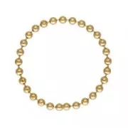 Anello fine Misura 50-51 Catena a sfere da 1,5 mm - Gold filled (oro laminato) x1