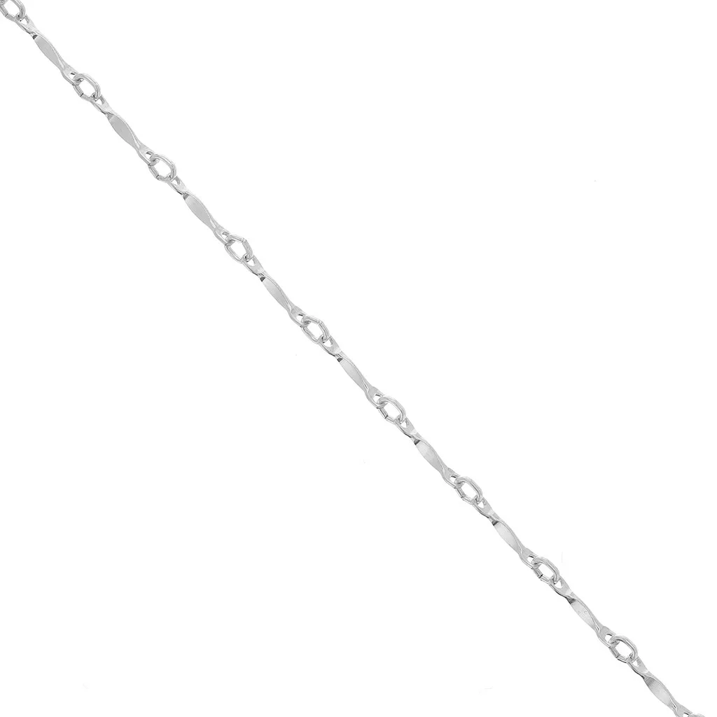 NKlaus Collana In Argento 925 Con Rodiatura – Catena A Maglia Ancora 1,5 Mm – Lunghezza 50 Cm – Ipoallergenica