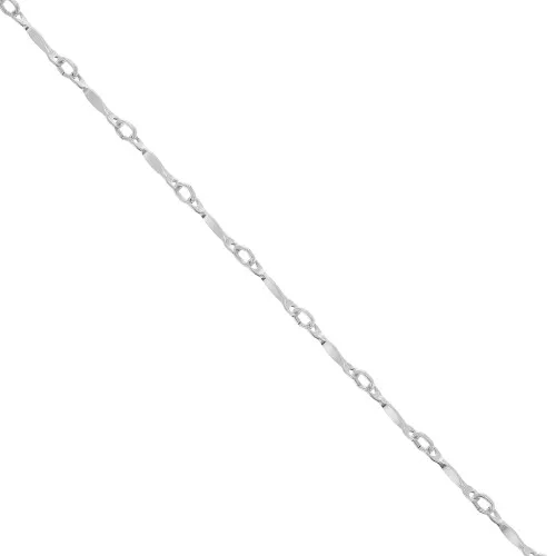 Catena maglia fantasia a barrette 1.5 mm Argento 925 x50cm