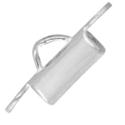 Puntale per intrecciare perline rocailles e Delica Miyuki da 8,5 mm - Argento 925 x1