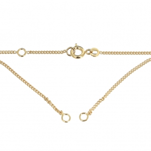Catena da 1,3 mm per Distanziatore - Placcato oro x42cm