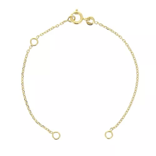 Bracciale maglia fornzantina limata 1.3 mm placcato oro 3 microns x15 cm