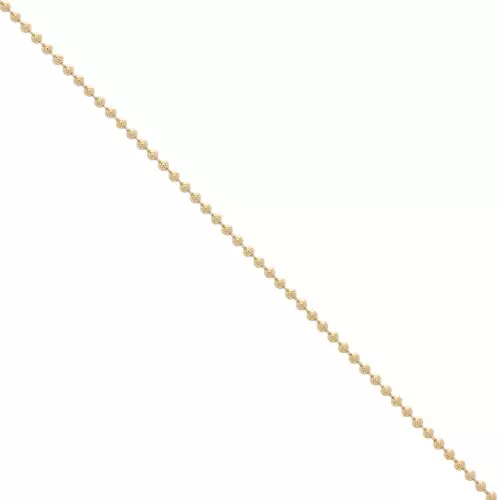 Catena maglia à biglie 1.5 mm Placcato Oro 3 microns x50 cm