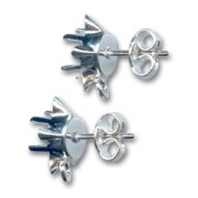 Orecchini a chiodo castone Stella 4745 argentato x2|raw }}