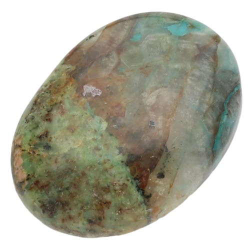 Cabochon ovale mm. 25x18 Crisocolla