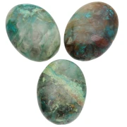 Cabochon ovale mm. 25x18 Crisocolla