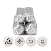 Set di 4 punzoni ImpressArt 6 e 4 mm Mandala Celtico
