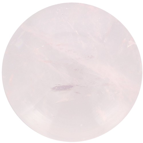 Cabochon tondo mm. 20 Quartzo Rosa