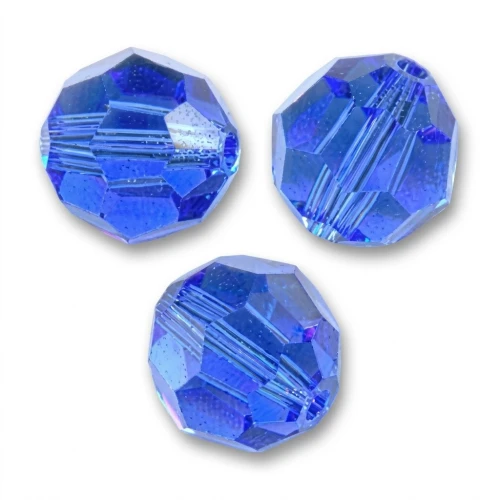 Perla rotonda PureCrystal 5000 8 mm - Zaffiro x1