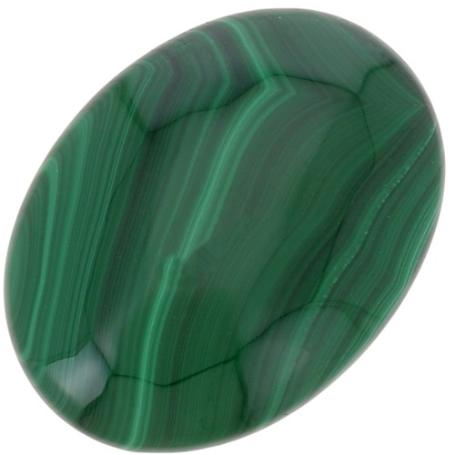 Cabochon ovale mm. 40x30 Malachite