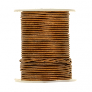 Cordone cuoio mm. 1,5 Bronzo metallizzato x m. 25