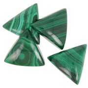 Cabochon triangolo mm. 18 Malachite
