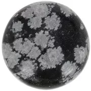 Cabochon tondo mm. 20 Ossidiana Maculata