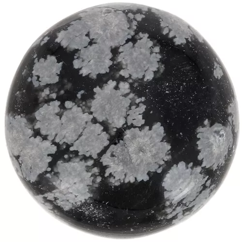 Cabochon tondo mm. 20 Ossidiana Maculata