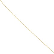 Catena con palline 1 mm  dorato x m. 1