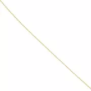 Catena con palline 1 mm  dorato x m. 1