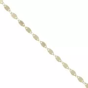 Catena separatori ovali 4 mm dorato x cm. 50