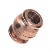 Chiusura magnetica 11x10 mm per cordone 5 mm oro rosa x1|raw }}