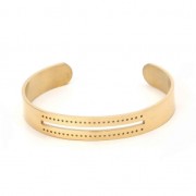 Bracciale per tessitura con Miyuki 10x150 mm Acciaio inox dorato x1|raw }}