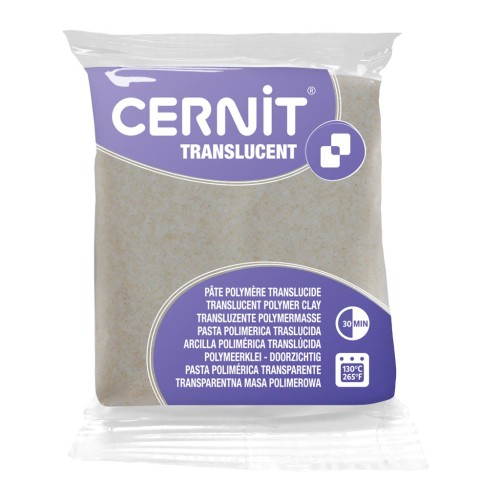 Pasta Cernit traslucida - Glitter dorato (n. 050) x 56 g