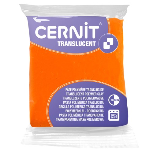 Pasta Cernit Translucent 56gr Arancione (n°752)