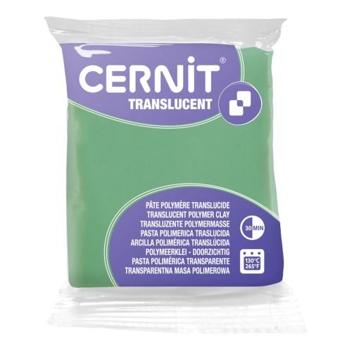 Pasta Cernit traslucida - Verde limone (n. 605) x 56 g