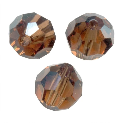 PureCrystal 5000 Perla rotonda da 8 mm - Topazio fumé x1