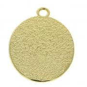 Medaglia simbolo religioso croce 23x17.8 mm Dorato con oro fino x1