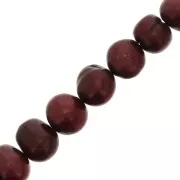 Olive irregolari mm. 8x9 rosso iridato x6