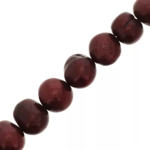 Olive irregolari mm. 8x9 rosso iridato x6