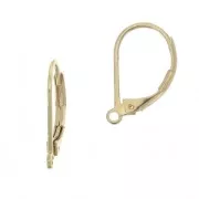 Ganci per orecchini 17mm Placcato oro 3 microns x2